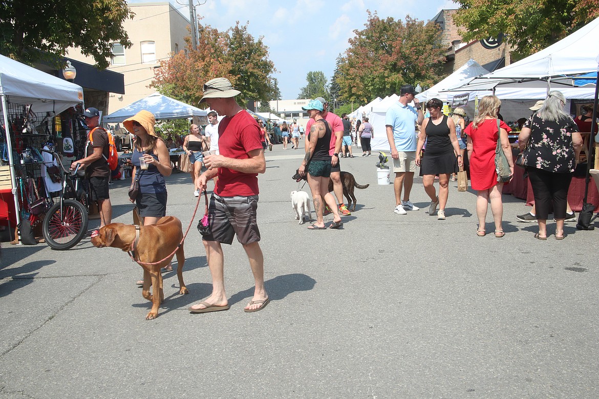 Shoppers took over downtown Sandpoint Saturday as the Pend Oreille Arts Council's annual Arts & Crafts Fair. The juried art show continues today from 9 a.m.to 4 p.m.