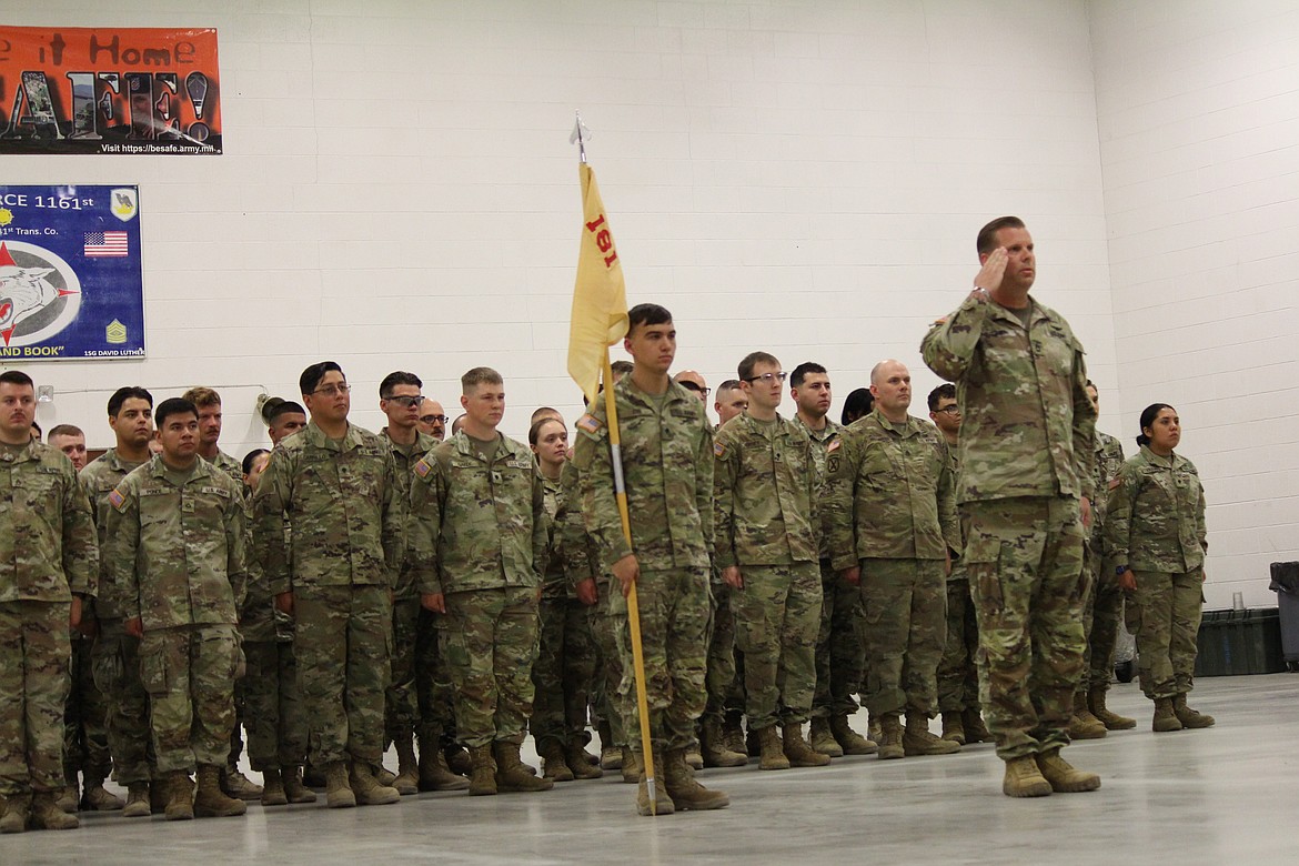 With newly installed Sgt. 1st Class Michael Camp at its head, Golf Company listens to its new leadership.