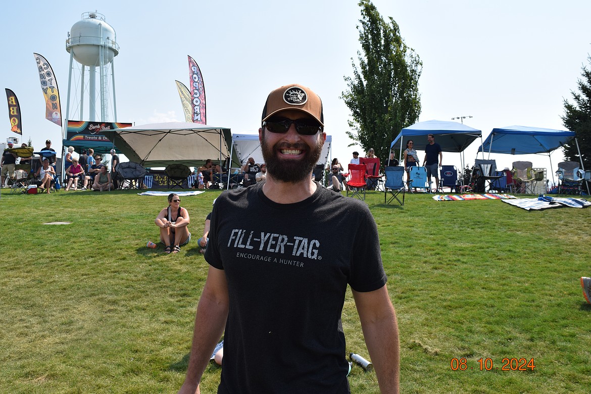 Branden Rien was declared winner of the adult division of the Hot Dog Eating Contest after downing seven dogs.