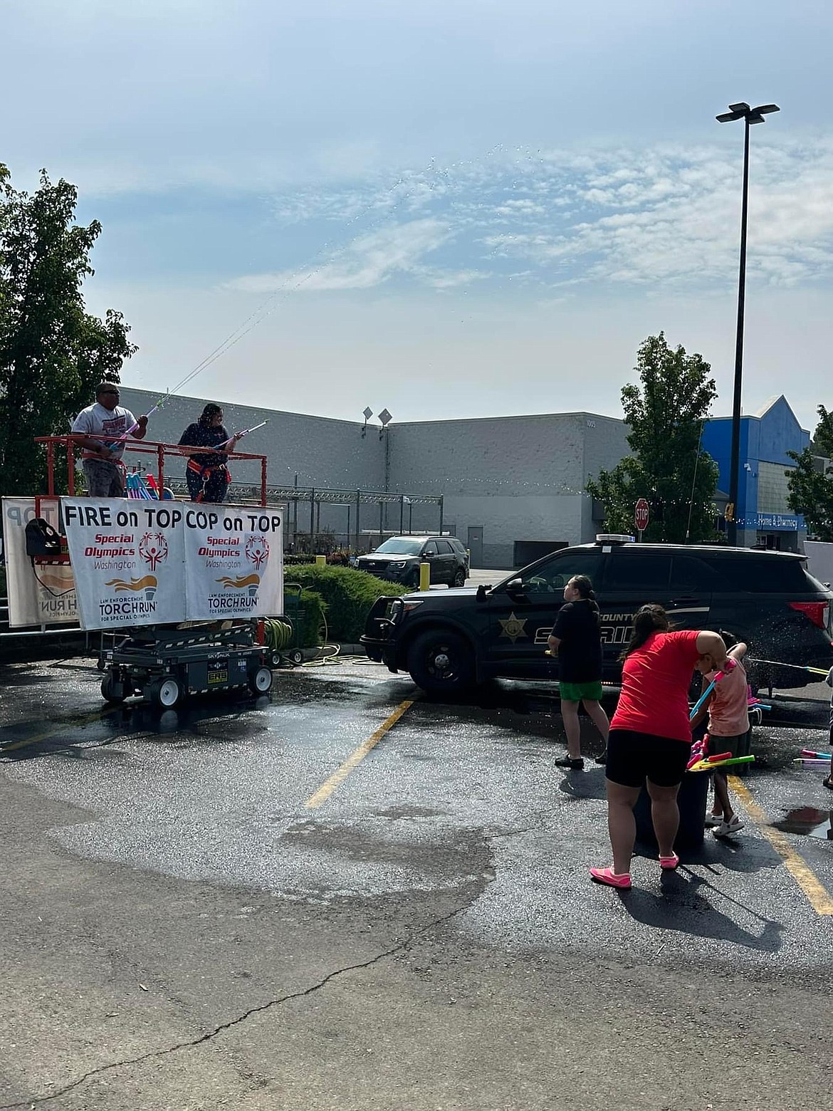 The Adams County Sheriff’s Office participated in the cop on top event on Friday. The funds raised from the event will go to Special Olympics Washington. “Our deputies took part in getting soaked and having fun for a good cause,” said the statement from Sheriff Wagner.