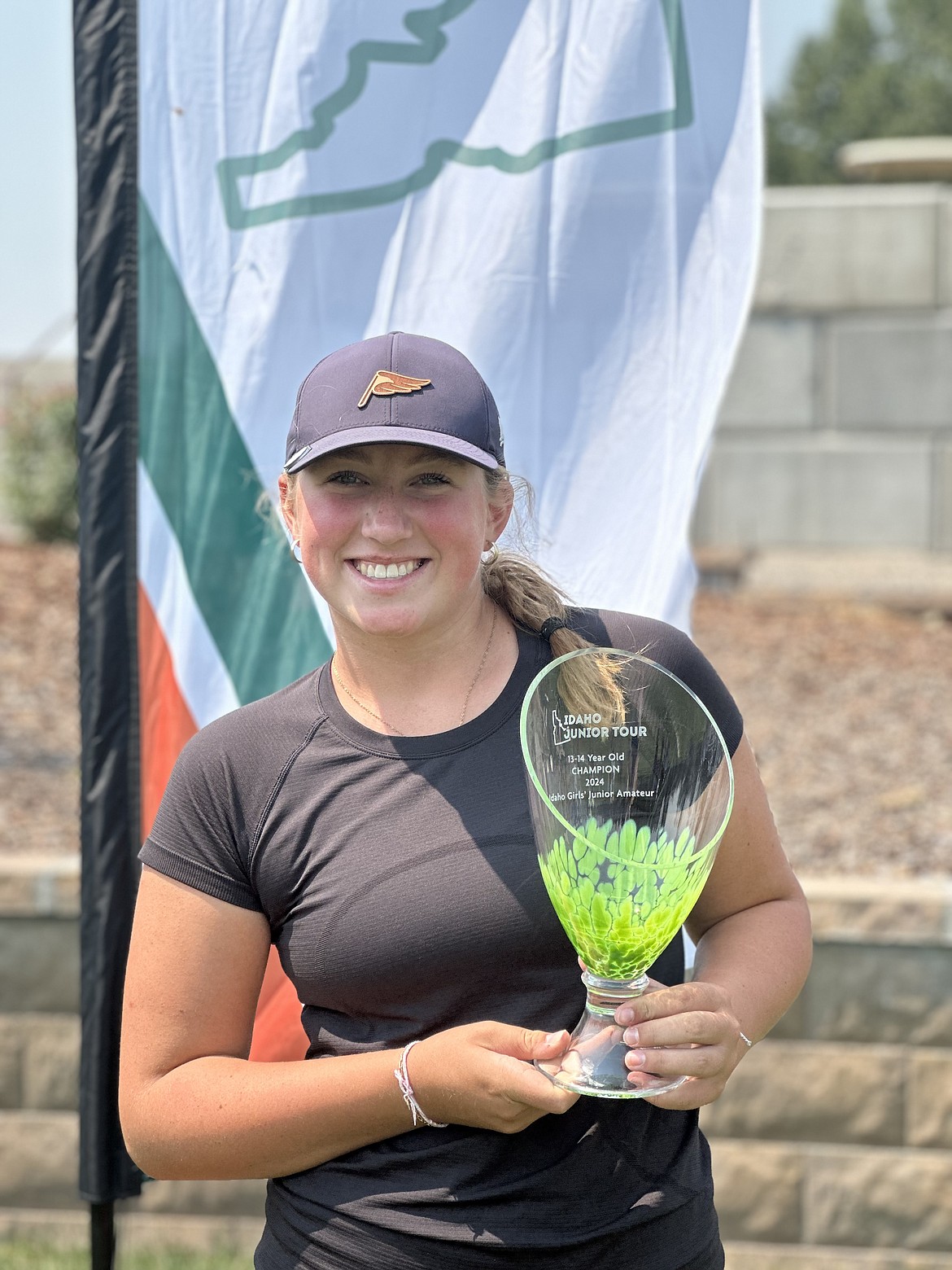 Courtesy photo
Ella Wilson, 14, and an incoming freshman at Coeur d'Alene High, won the 2024 Girls 13-14 Idaho Junior Amateur golf championship at Teton Lakes Golf Course in Rexburg. Ella shot rounds of 77, 71, and 75 to win her age division by 24 strokes.