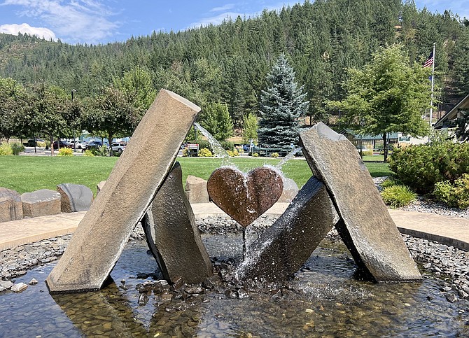 The fountain outside Shoshone Medical Center is just one of many special beautification projects funded by the SMC Foundation.