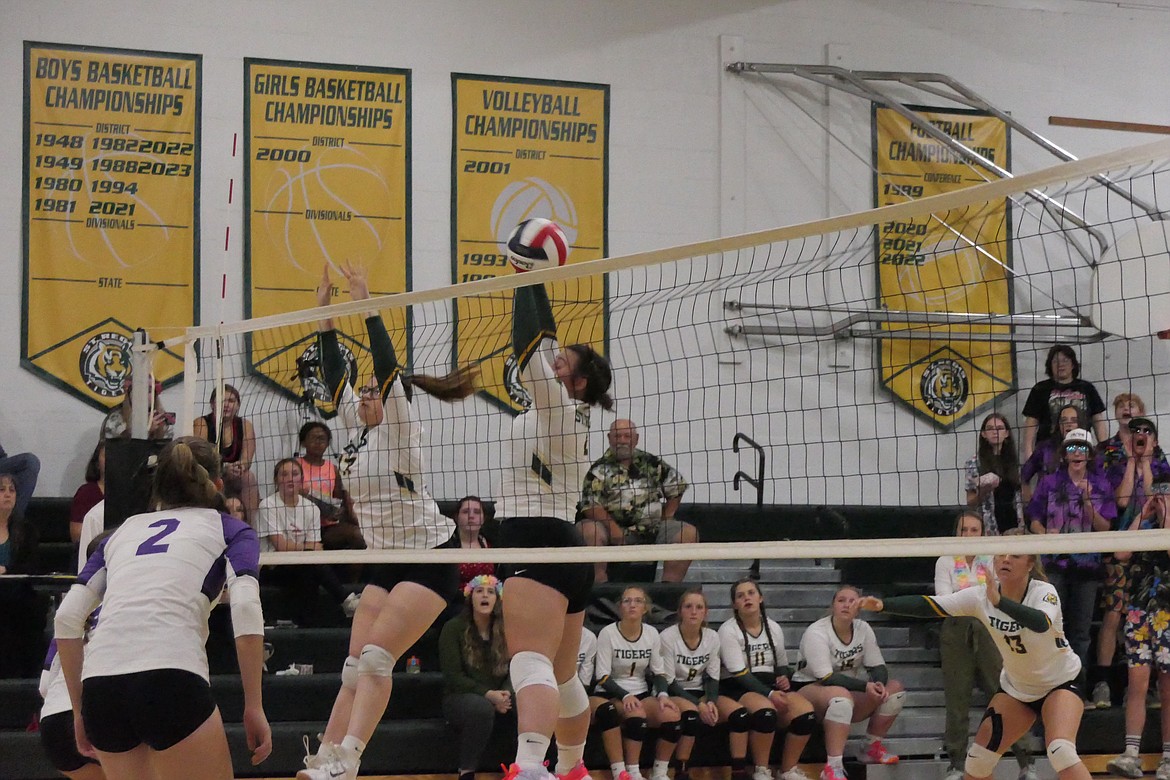 Charlo versus St. Regis volleyball action from last year in St. Regis. (Chuck Bandel/VP-MI)