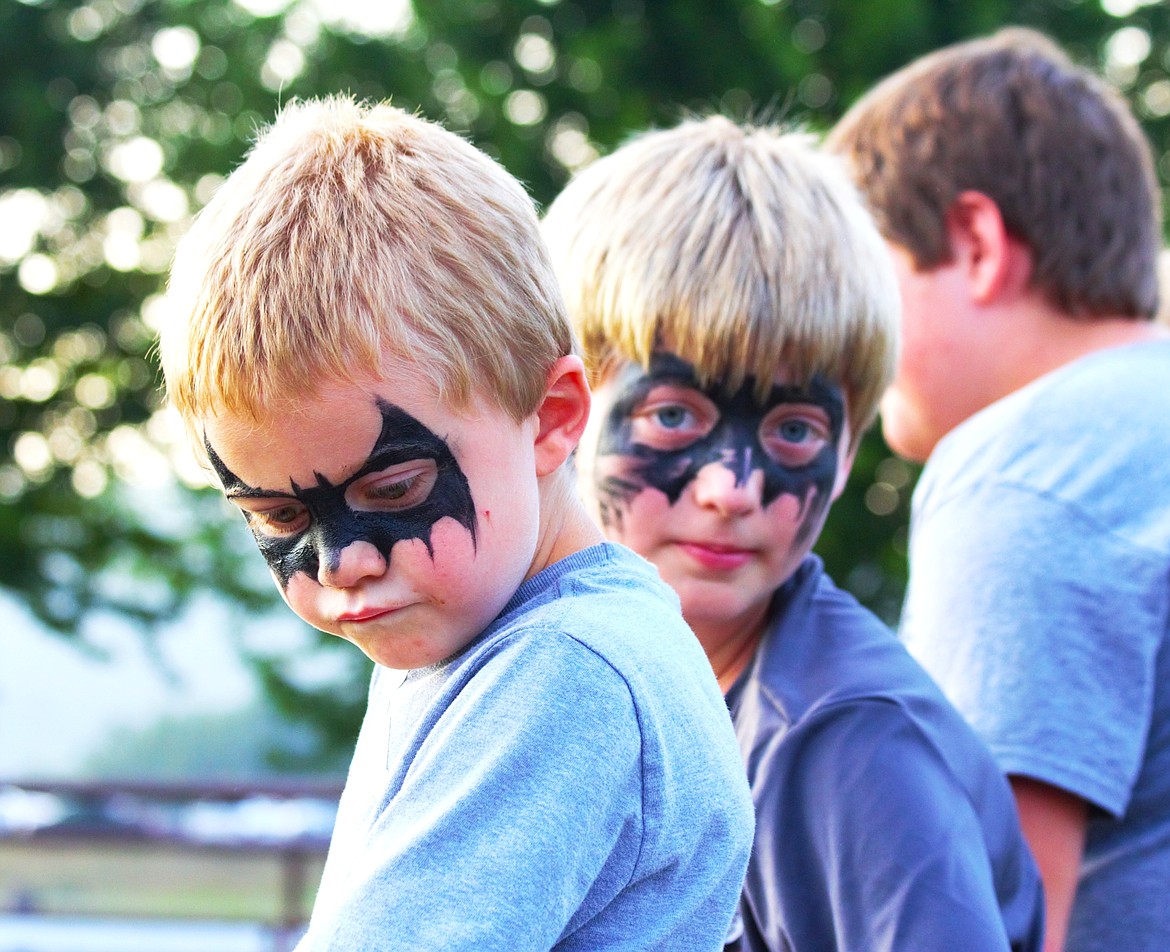 Kids wait their turn to compete in activities for Family Fun Night.