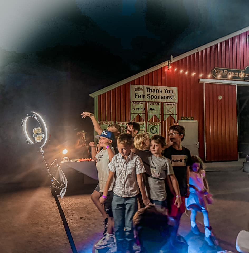 Nicole Winkelseth shared this photo of the kiddos using the mobile photo booth at the Boundary County Fair.