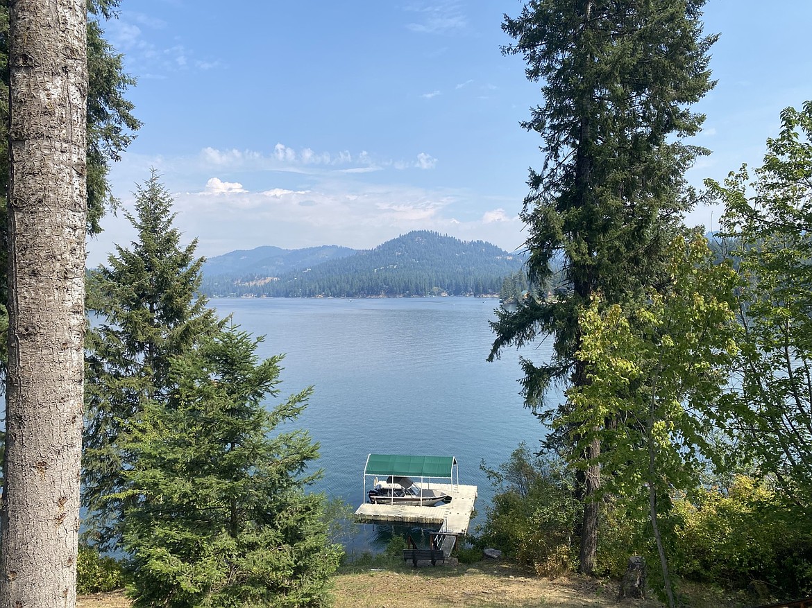 Though there's no public beach access, the area offers stunning views of Hayden Lake.