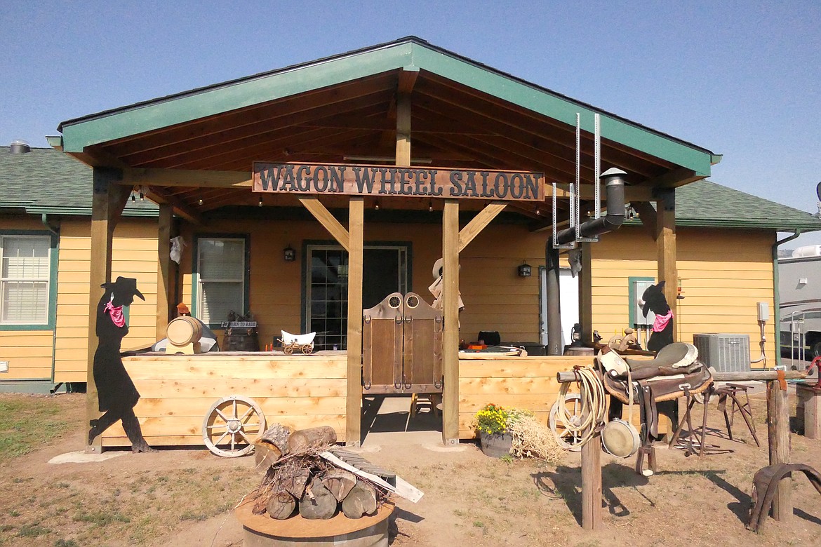 The Wagon Wheel Saloon, formerly the back porch of the Johnson family in Plains. (Chuck Bandel/VP-MI)