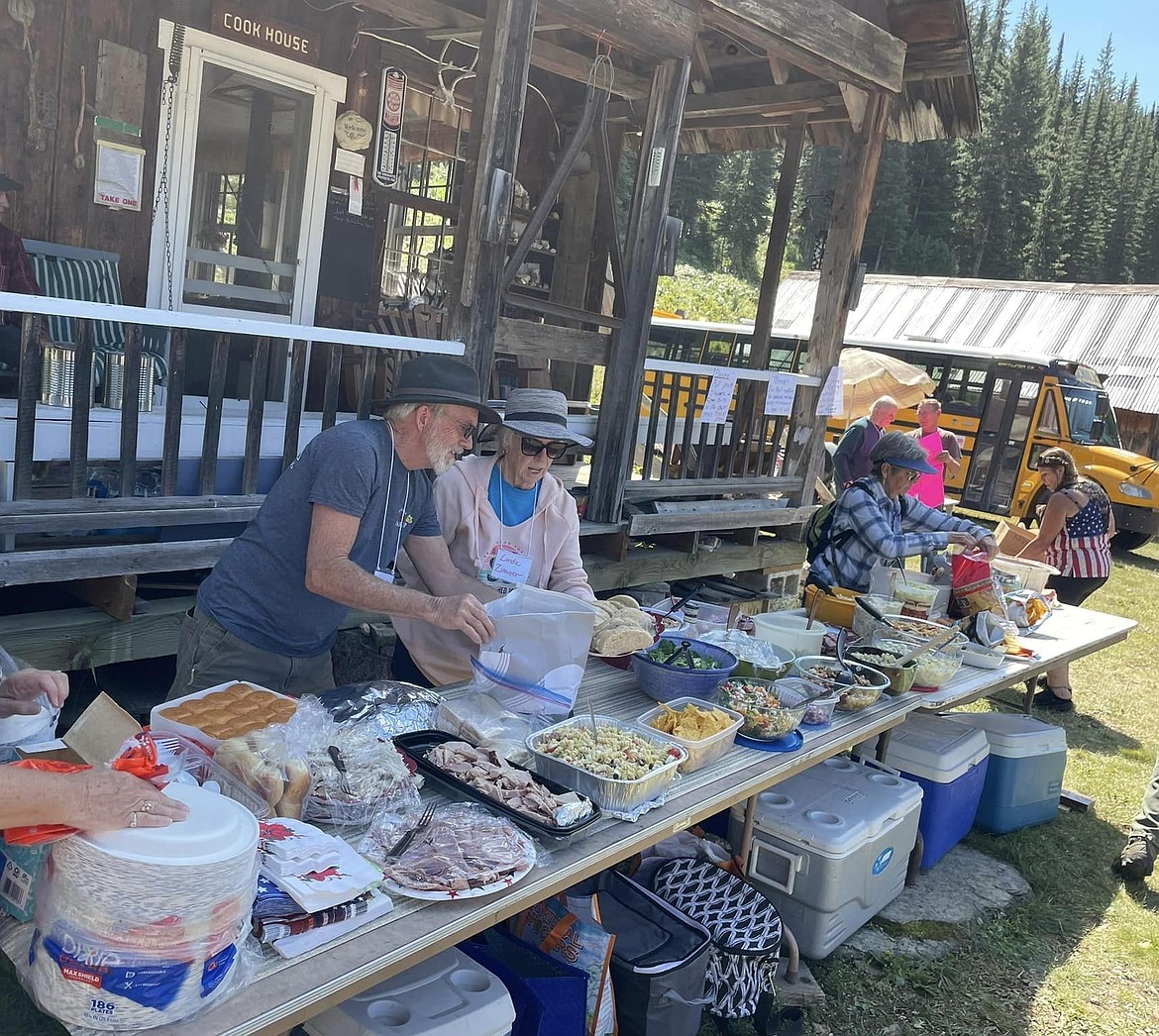 The potluck at the Gildersleeve Mine is the cherry on top of a wonderful day of history, camaraderie and laughter. (photos provided)