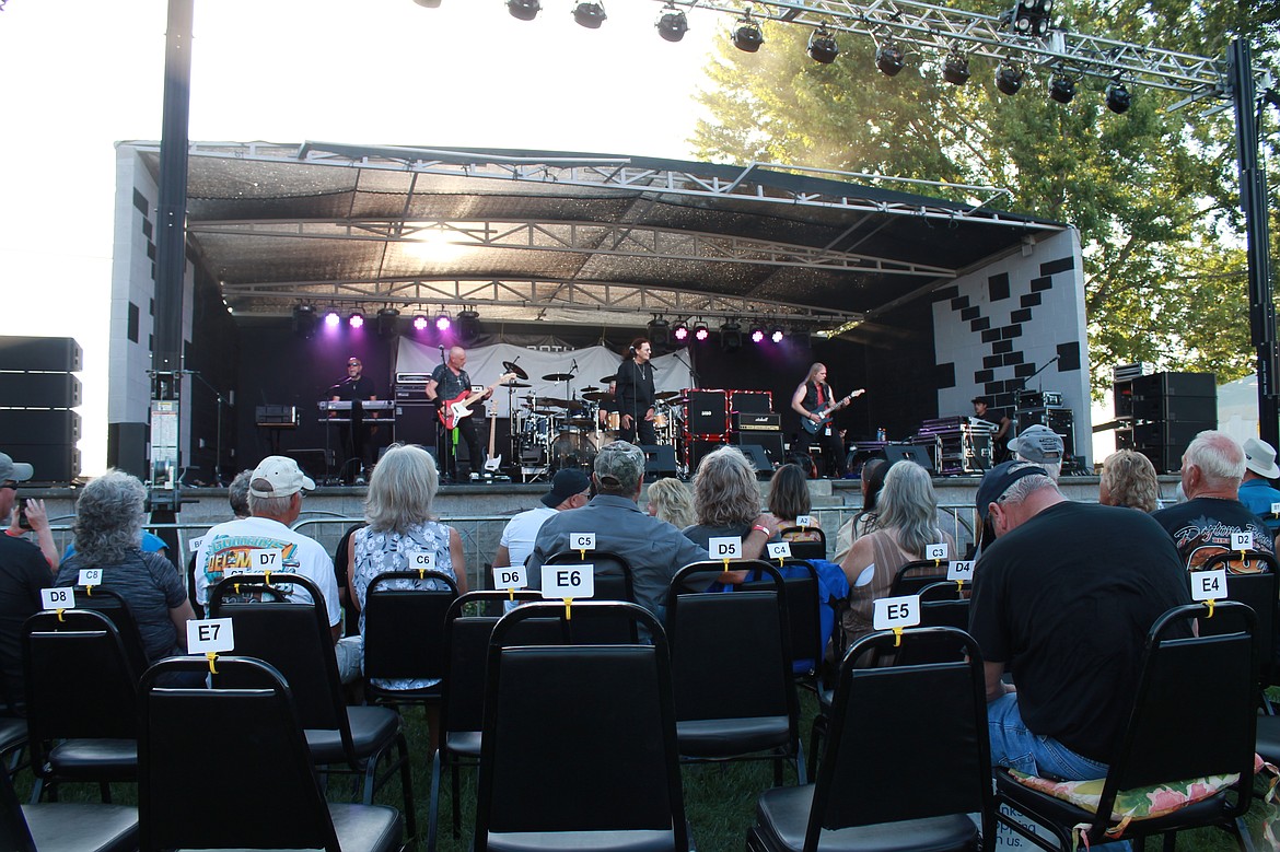 Crazy Train captures the attention of the VIP audience members at the Grant County Fair. It was $25 for a seat at the front and free for anyone to sit on the grass.