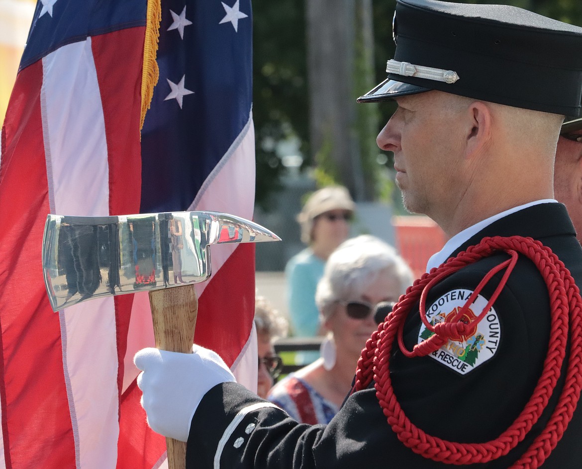 Maurice Wagner takes part in opening ceremonies of the North Idaho State Fair.