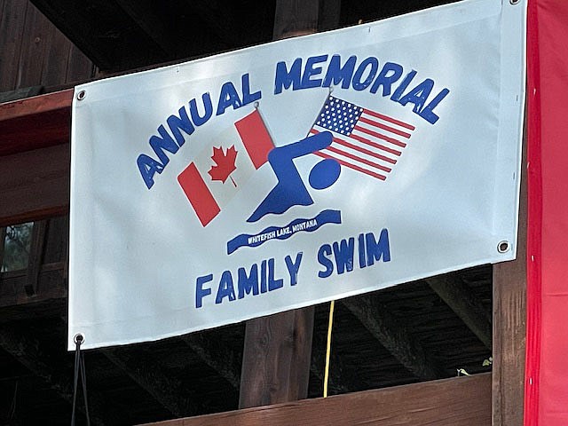 The annual memorial family swim logo. (Photo provided by Kavanagh)