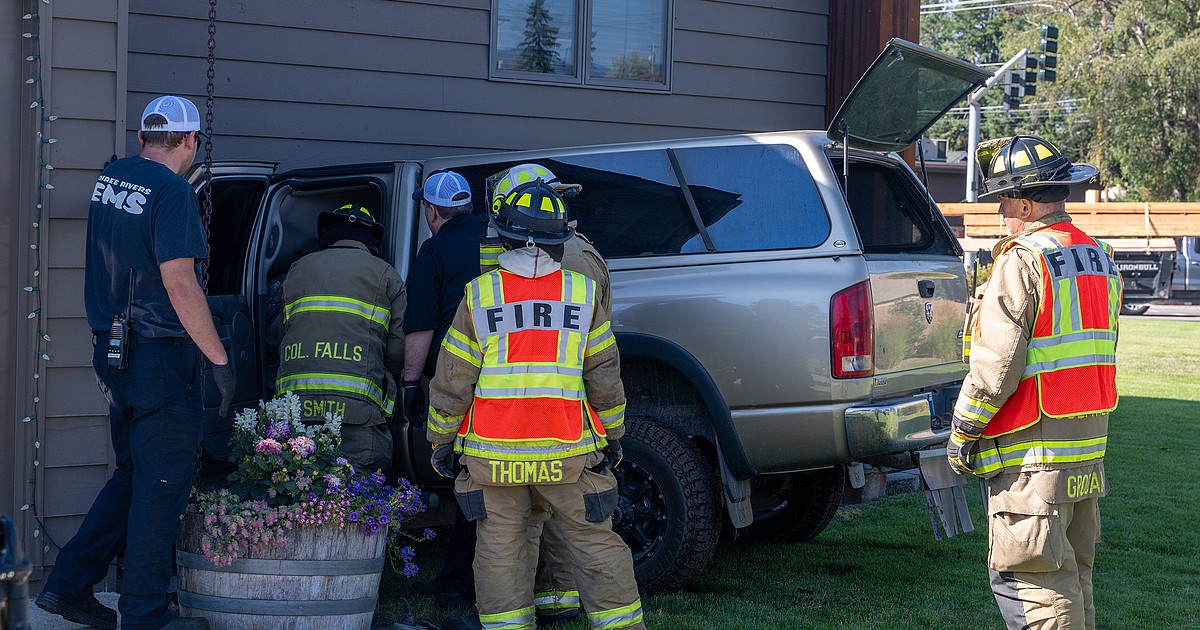 No serious injuries: Man drives truck into building in Columbia Falls