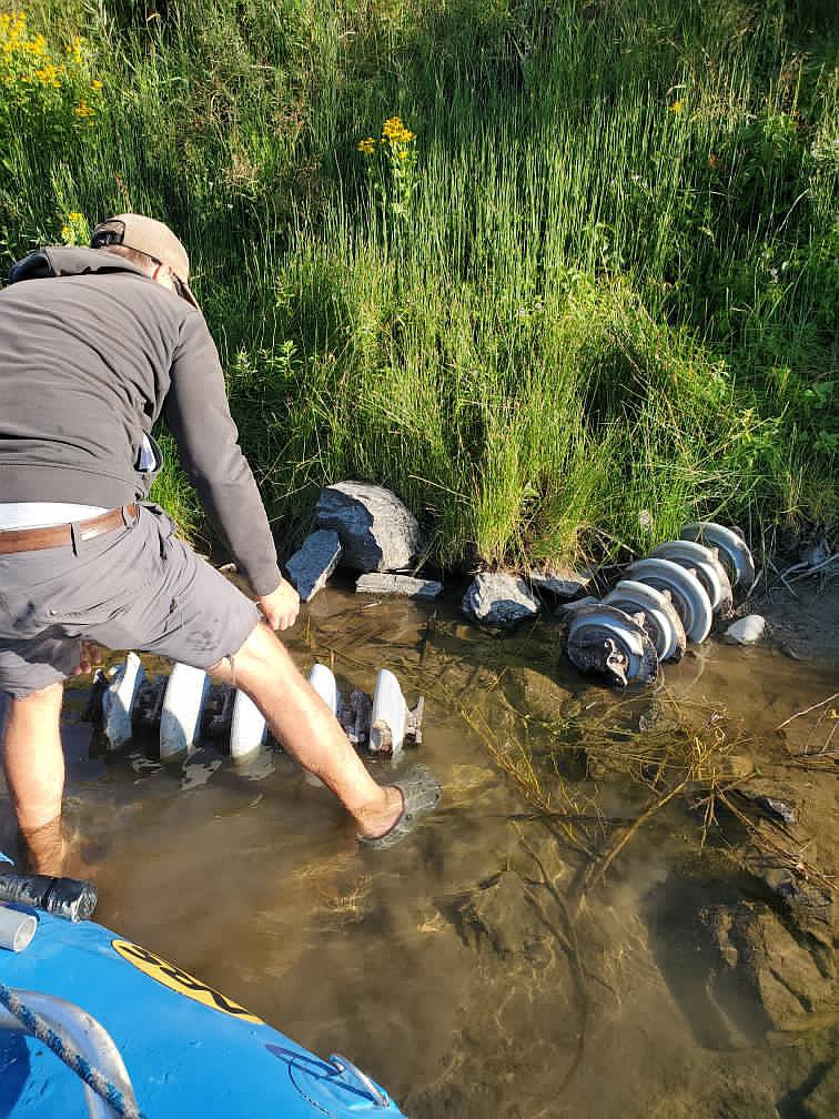 Volunteers spent Saturday, Aug. 18 clearing the St. Regis River of debris as part of the Buddy Spangler Memorial River Clean Up. (Photos courtesy Bessie Spangler)