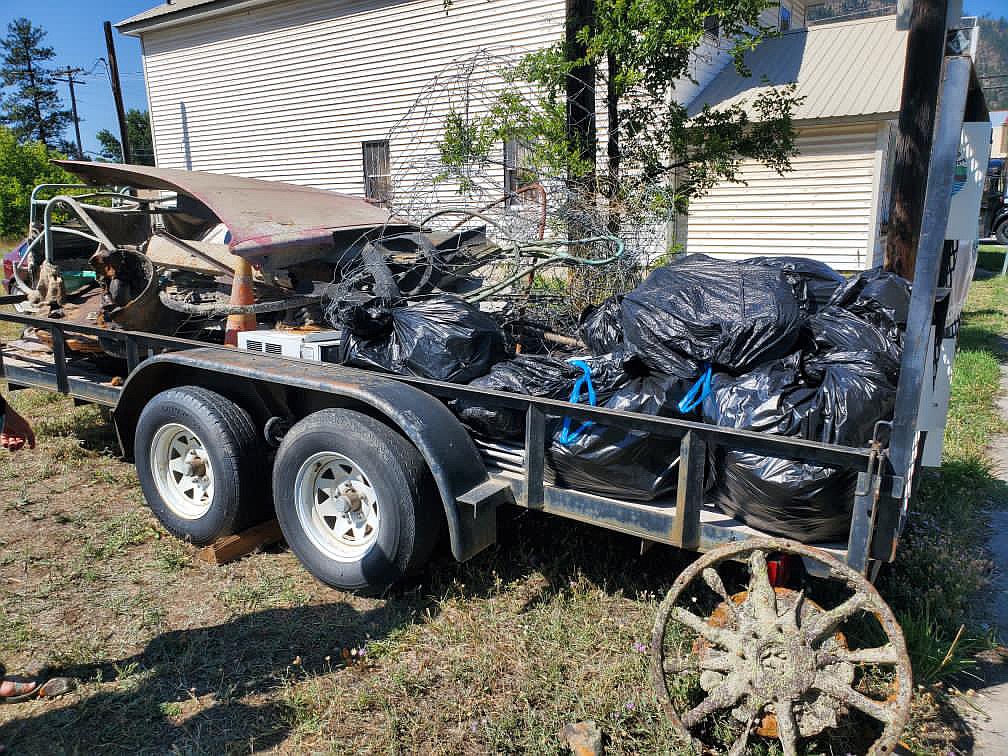 Volunteers spent Saturday, Aug. 18 clearing the St. Regis River of debris as part of the Buddy Spangler Memorial River Clean Up. (Photos courtesy Bessie Spangler)