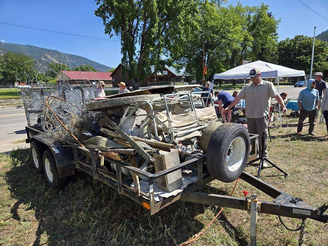 Volunteers spent Saturday, Aug. 18 clearing the St. Regis River of debris as part of the Buddy Spangler Memorial River Clean Up. (Photos courtesy Bessie Spangler)