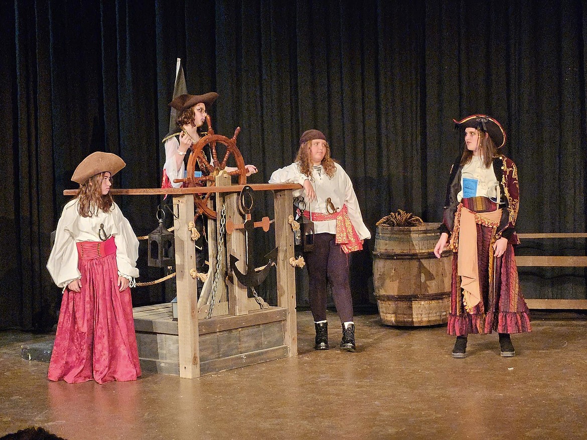 The Masquers Theater youth camp stages “Captain Brie and her Lady Pirates” in July. The piratical theme will continue at the Masquers Membership Gala Saturday.