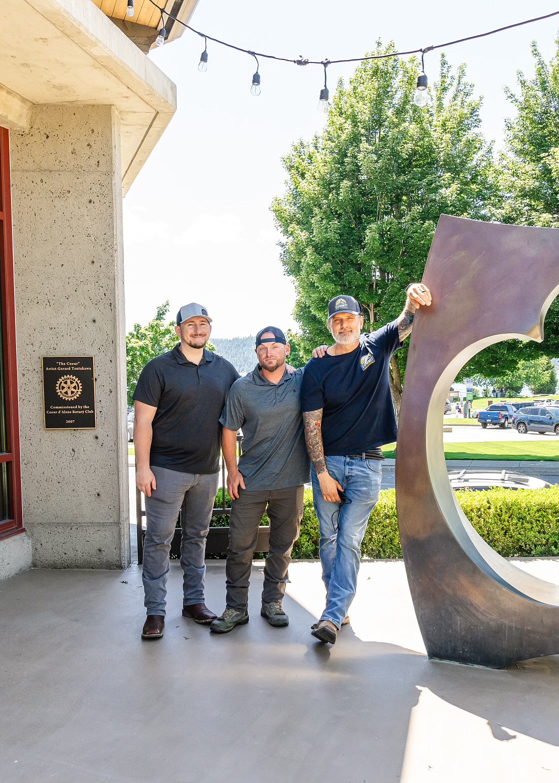 Summit Paving & Infrastructure team (from left) Jake Hoy, Aaron Starr and Jonathan Brozek.