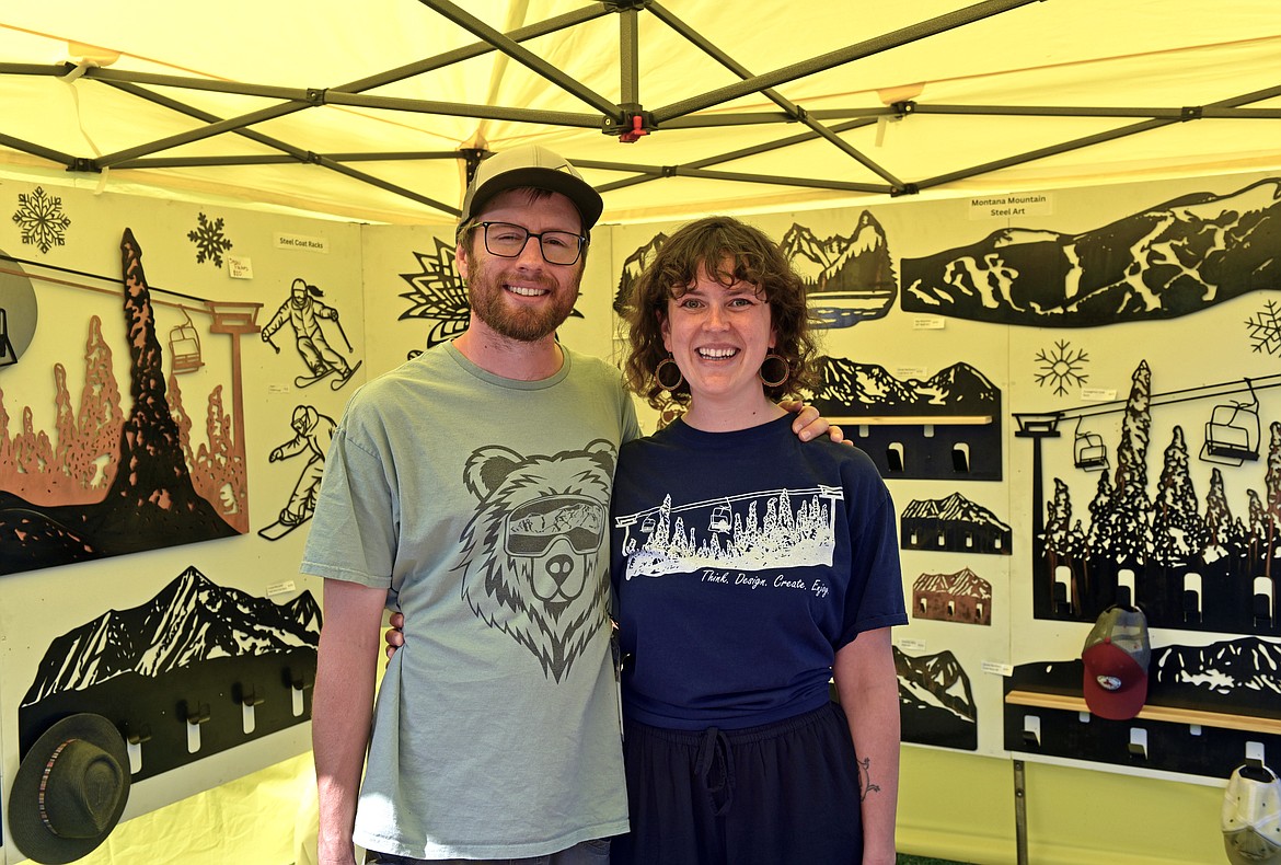 Nate Stoltzfus and Kelsey Holmes are the owners of Creative Combinations. (Kelsey Evans/Whitefish Pilot)