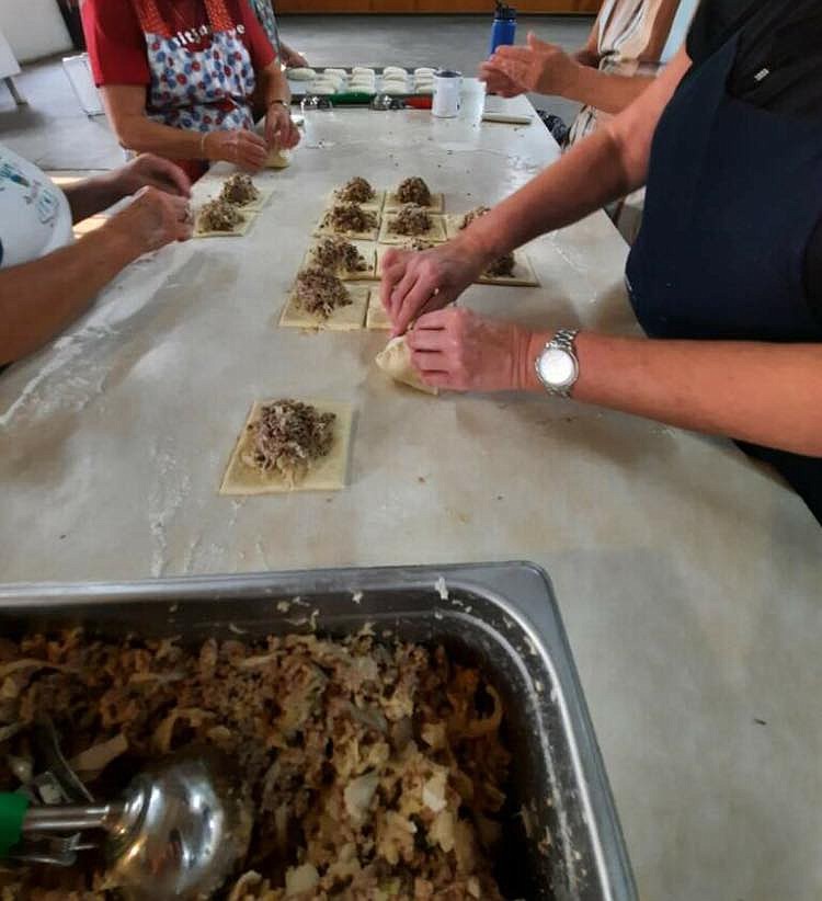 Volunteers assemble cabbage rolls at a previous Deutschesfest in Odessa. This year’s festival is Sept. 19-22.