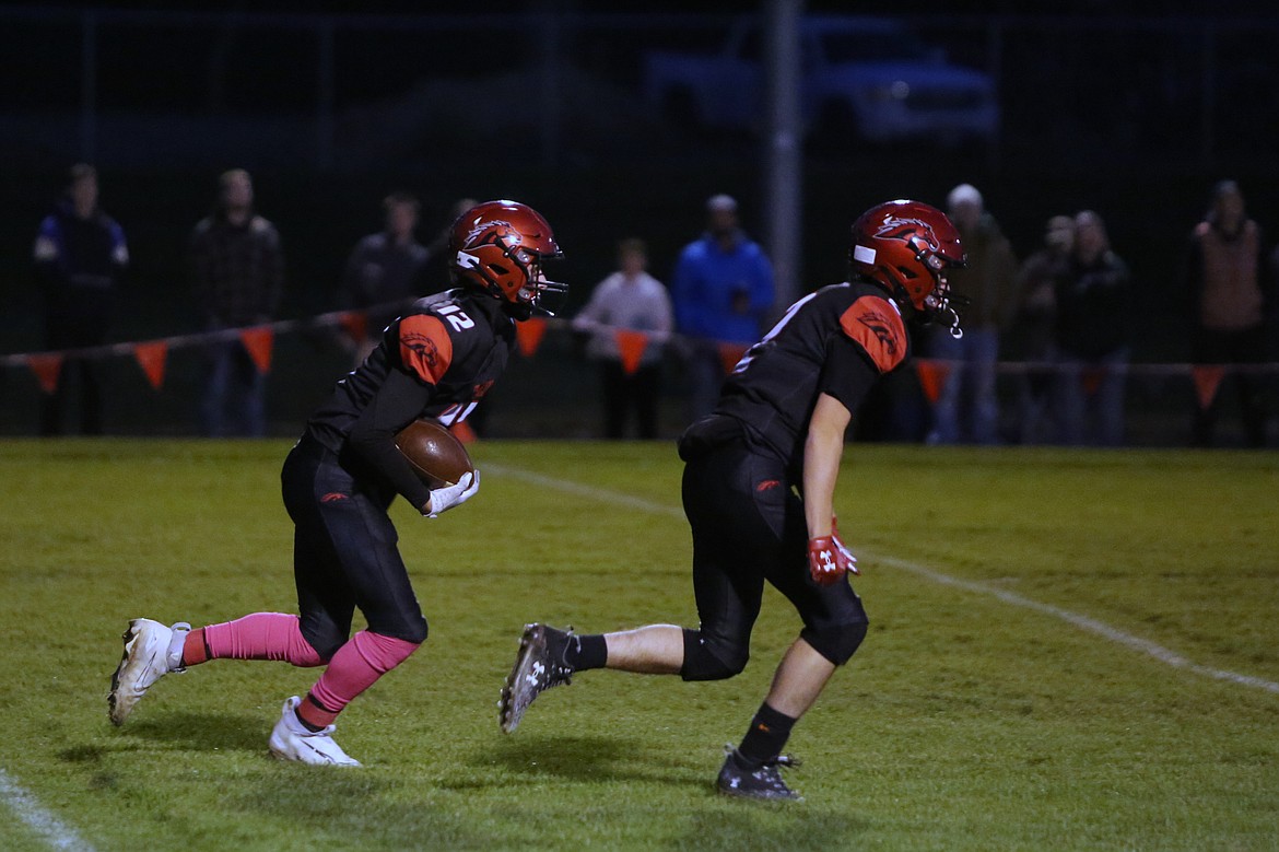 The Lind-Ritzville/Sprague kickoff unit returned a kick during a game last fall. The Broncos are coming off a 5-5 year.