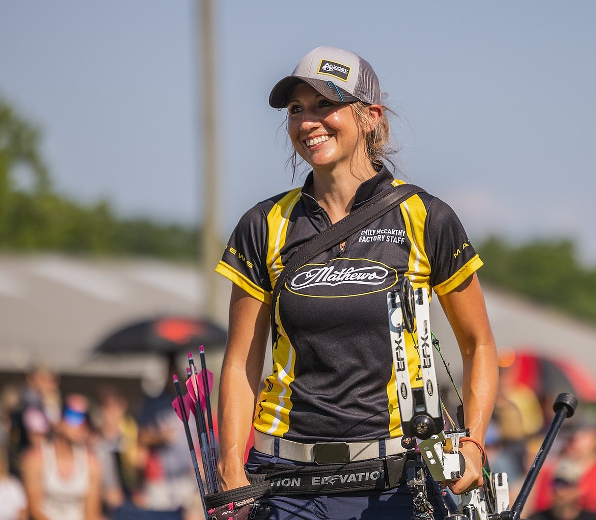 Emily McCarthy, who grew up in Bigfork and Ferndale and now lives in Wisconsin, competes professionally in archery. (Courtesy photo)