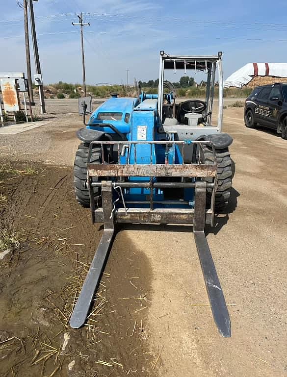 This forklift was stolen Aug. 19 and found three days later. Two suspects were booked on suspicion of first-degree theft.