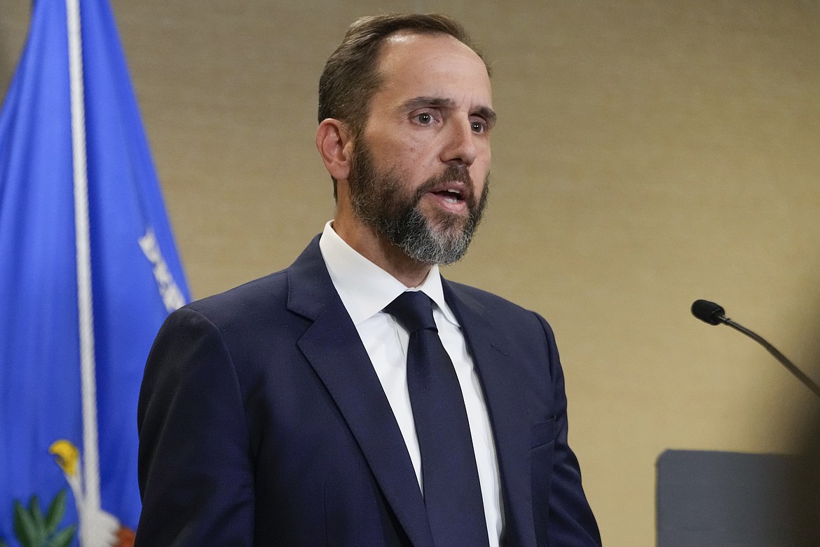 Special counsel Jack Smith speaks about an indictment of former President Donald Trump, Aug. 1, 2023, at a Department of Justice office in Washington. (AP Photo/Jacquelyn Martin, File)