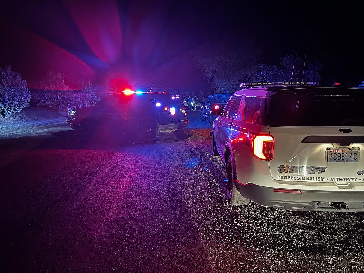 Multiple law enforcement agencies responded to a shooting at a park in Desert Aire Monday evening at about 8 p.m.