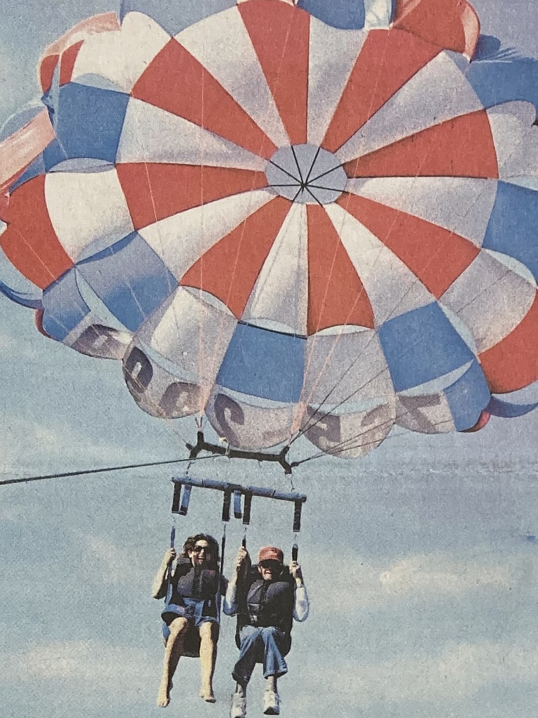 In 2009, “Franny” Wilhelm and Alice Thibault celebrated Franny’s 97th birthday with a parasail ride.