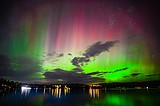 Northern Lights over Hayden Lake