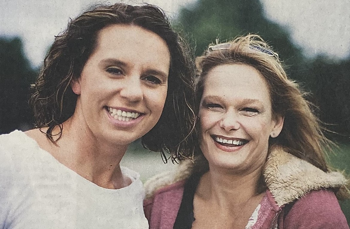 In August 2009, Tammie Neal, of Athol, right, is shown with her friend, Robyn Bell, of Hayden, after Tammie won the Showcase Showdown on “The Price Is Right.”