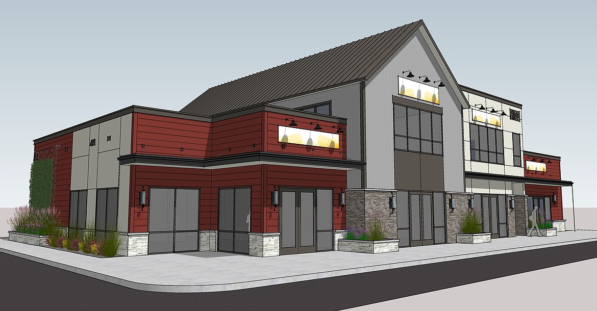 The planned building at Fourth Street and Birch Avenue in Coeur d'Alene.