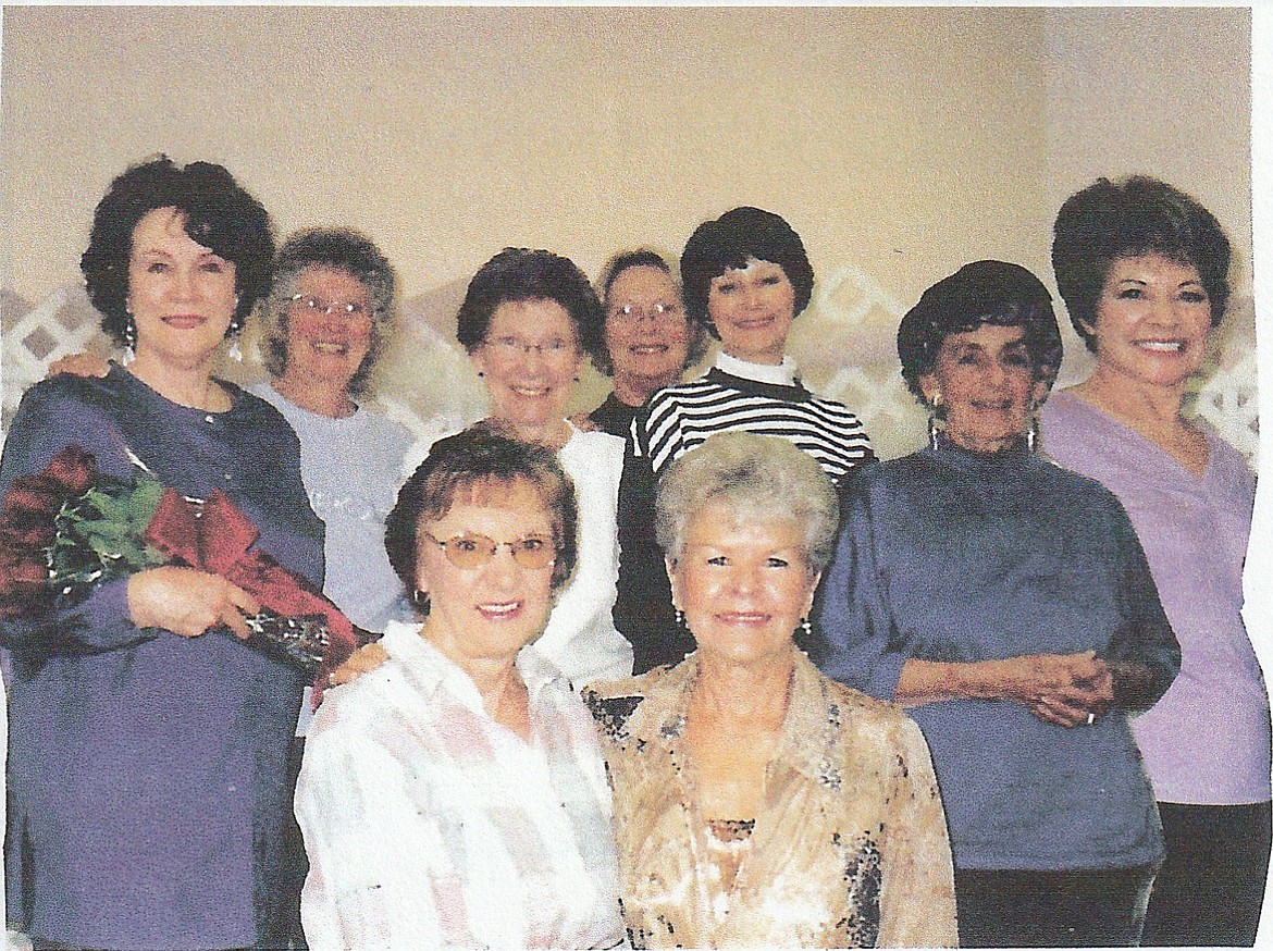 The core group of the Lake City Tappers, founded in 2004: Front row, from left: Marion Brendis, Bunny Tull. Back row, from left: Founder Navarre Glassman, Alberta Pehrson, Elaine Gotfredson, Rae Tardini, Rae Jean Hennig, Virginia Alberts and Gloria Delgado.