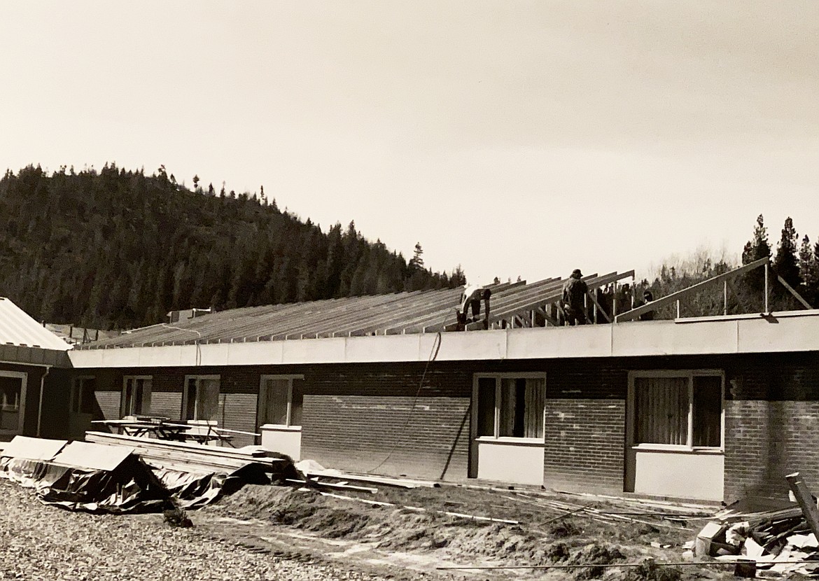 The roof is repaired at Silverton Health and Rehabilitation of Cascadia when it was known as Good Samaritan. Silverton Cascadia is celebrating its 50th anniversary.