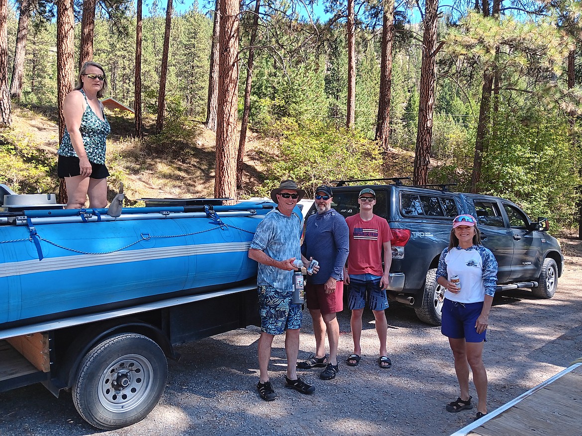 This group of floaters have been together for years enjoying rivers throughout the state, but the Clark Fork from Frenchtown to St. Regis is a favorite for all of them. (Monte Turner/Mineral Independent)