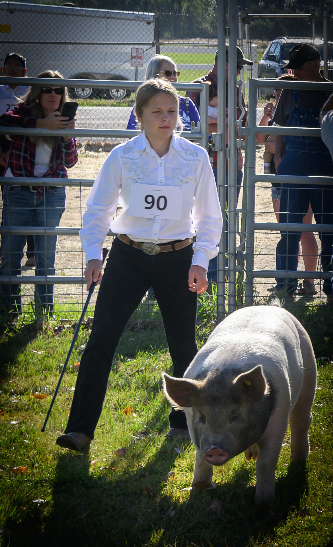 Senior Grand Winner in the Senior Swine Showmanship category. (Tracy Scott/Valley Press)