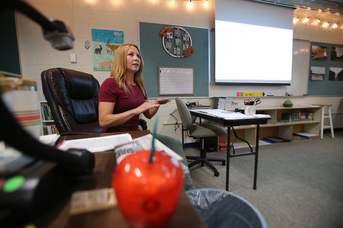 Shawnna Fields on Tuesday discusses her experience remote teaching for the Coeur d'Alene eSchool when schools closed because of the COVID-19 pandemic in 2020.