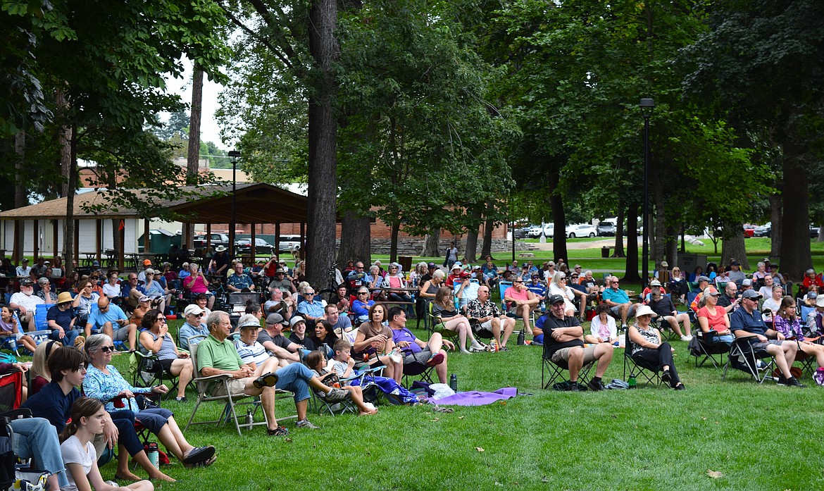 Hundreds of people gathered in Coeur d'Alene City Park to watch the CDA Symphony Orchestra put on its free Labor Day concert.