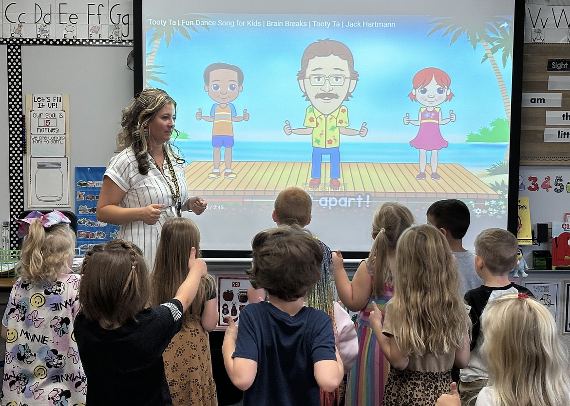 Sagle Elementary kindergarten teacher Ashley Delucchi welcomed some of Lake Pend Oreille School District’s youngest students Tuesday, as kindergarteners officially entered the classroom for the first time. Delucchi used music and singing to break the ice and help these kids make the transition. Kindergarten students' first full day in the classroom will be Wednesday, Sept. 5.