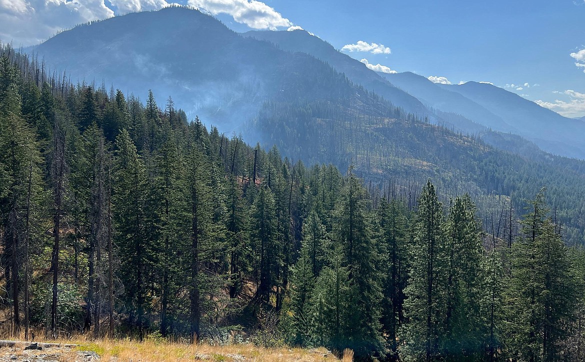 A photo of the Pioneer fire on Aug. 18. The fire is the second largest in WA at 28,735 acres and 23% containment.