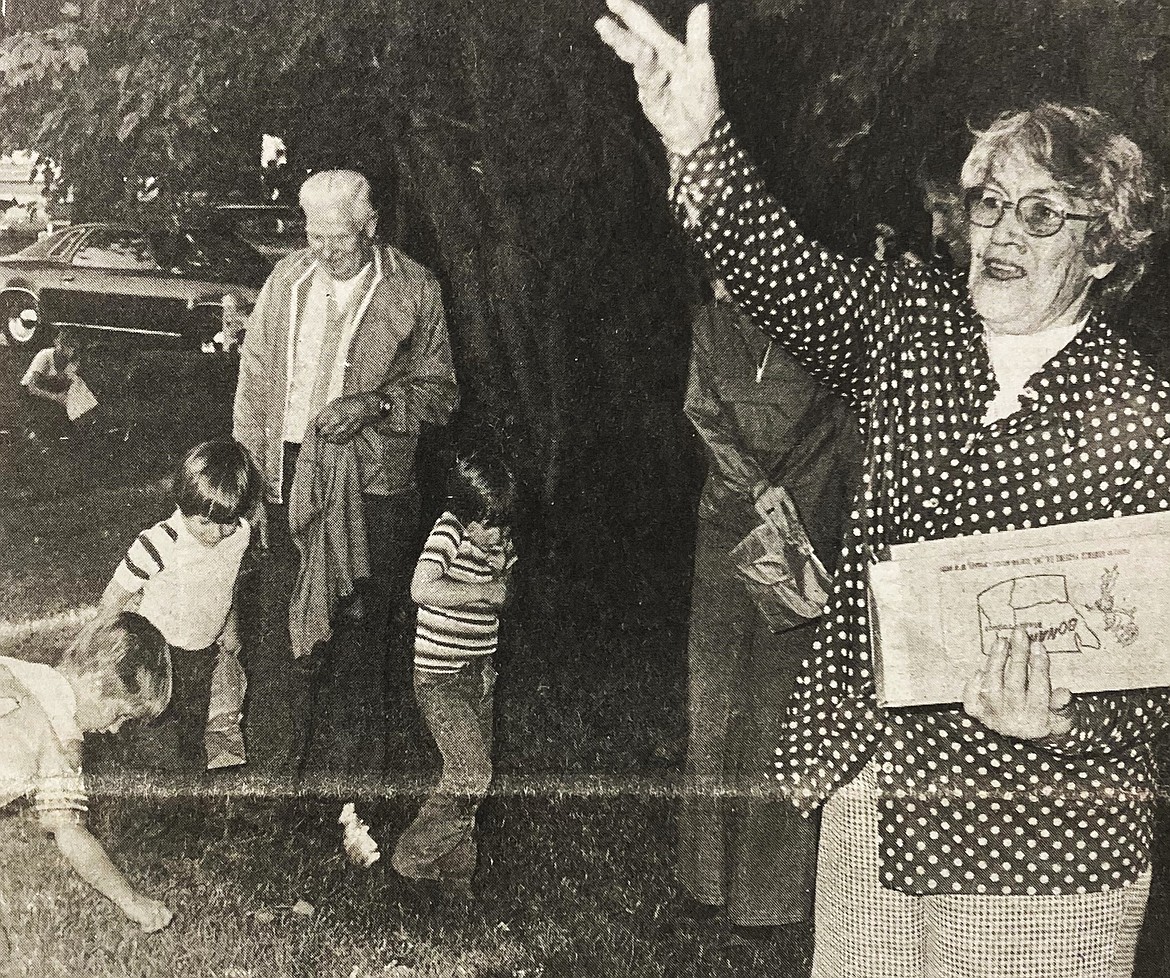 In September 1979, Orlinda “Lindy” Gunning, 78, tossed candy to children at Lower Twin Lakes, signifying that summer was over.