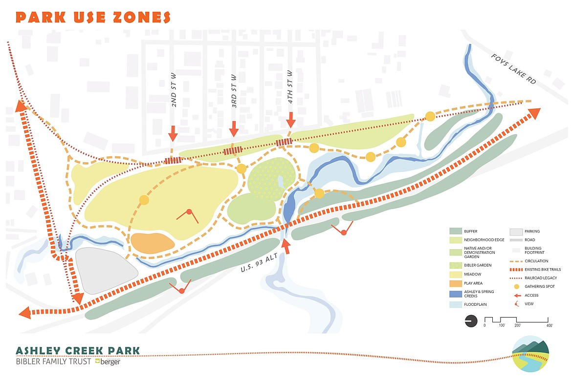 Ashley Creek Park concept plan, courtesy of Berger Partnership