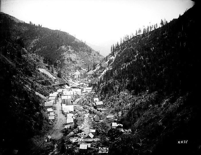 The mining town of Burke in 1888.