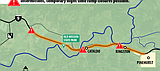 Lane closures on I-90 between Cataldo, Pinehurst to begin Thursday