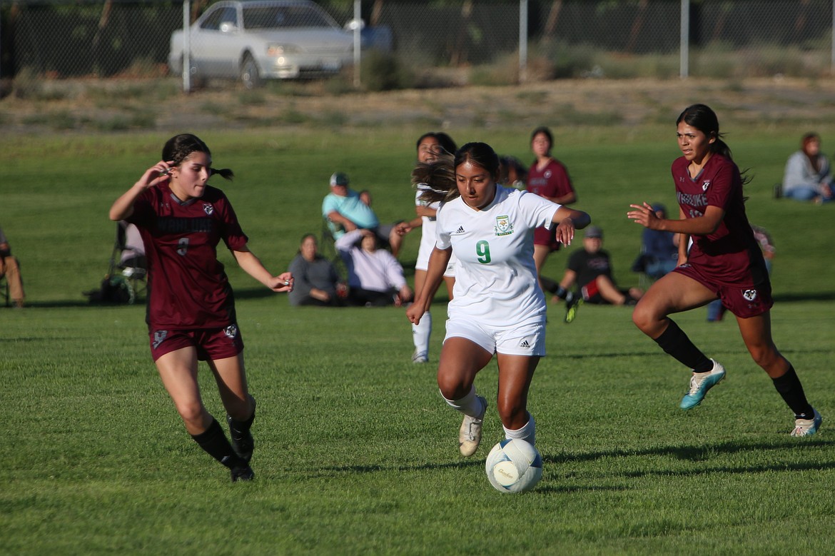 Wahluke hosts Quincy in a non-league girls soccer match last season. Both teams will have stories previewing their seasons in the Columbia Basin Herald’s Fall Sports Preview.