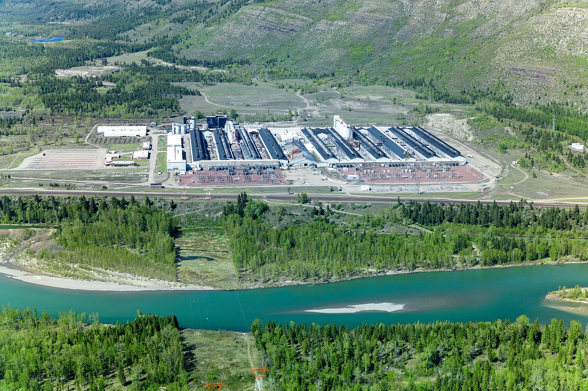 An aerial view of the CFAC plant in Columbia Falls before the plant was torn down. (Chris Peterson photo)