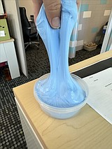 Fluffy slime at Moses Lake Museum Saturday