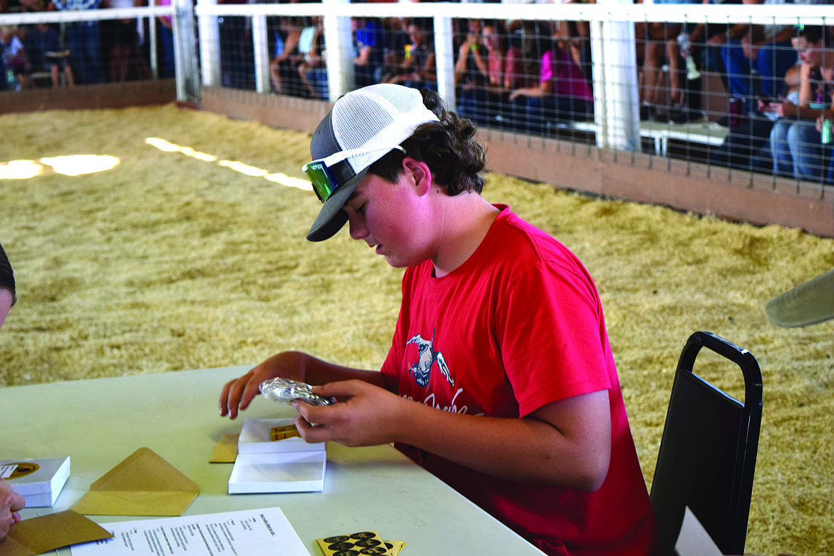 Miles Nelson won the 4-H Market Beef Grand Champion. Nelson’s cattle weighed 1,422 pounds.