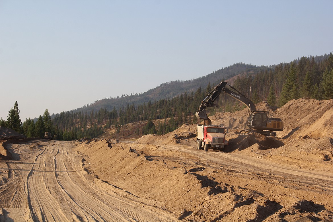 The site of the 1,000-yard shooting range is under construction in Mineral County. (Monte Turner/Mineral Independent)