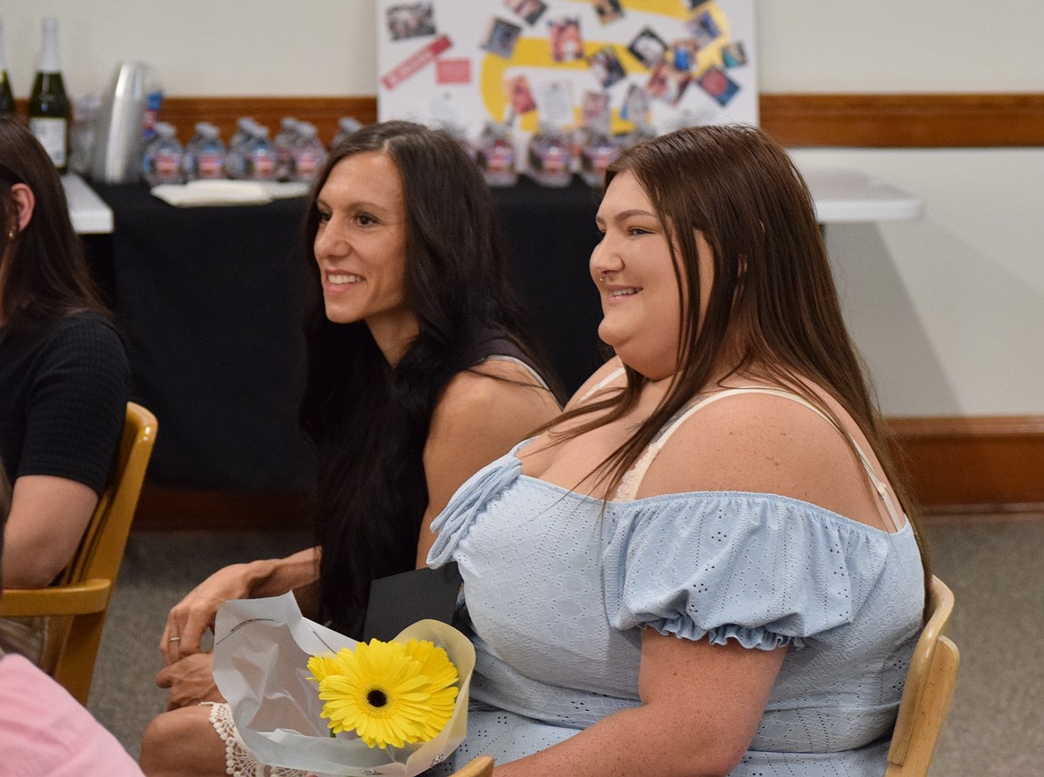 Erin Schnebley, left, and Mikayla Miley, right, graduated from the Grant County Community Court program after working hard to avoid alcohol and controlled substances and sticking to a court-supervised recovery program.